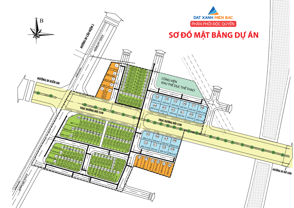 Sơ đồ mặt bằng KDCĐa Phúc Central Park