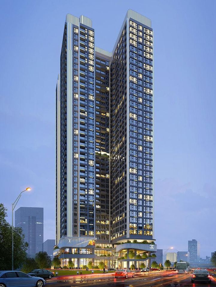 Phối cảnh tổng thể dự án Hoàng Huy Grand Tower