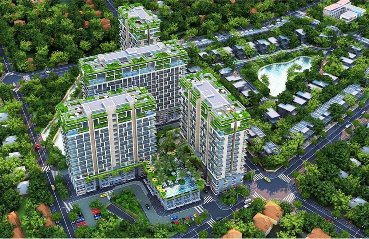 Phối cảnh tổng thể dự án Dragon Sky View