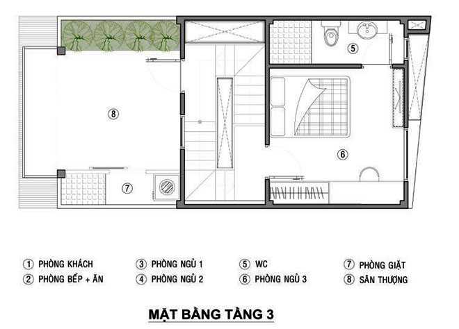 Mặt bằng tầng 2