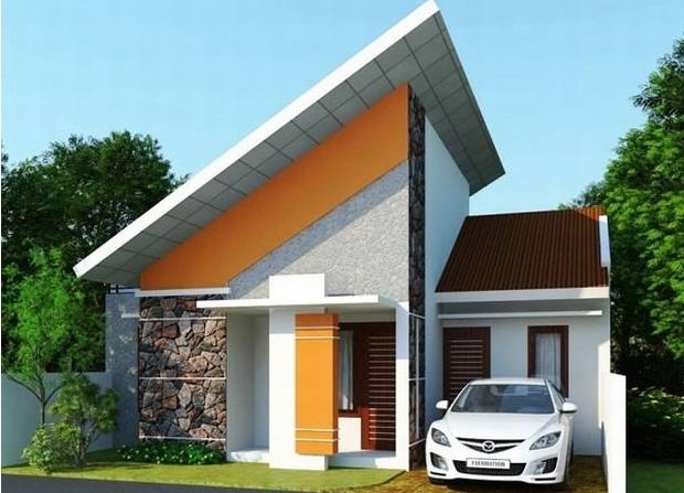 nhà cấp 4 mái lệch phong cách châu Âu