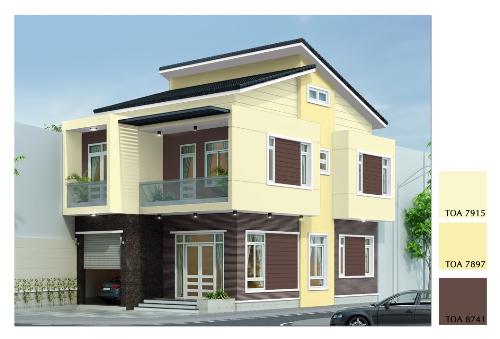 Phối màu sơn nhà đẹp
