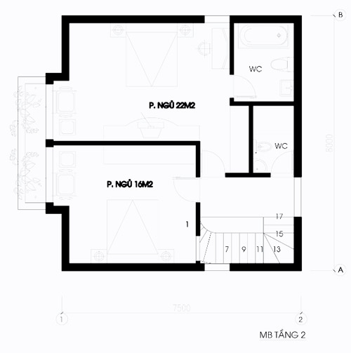 nhà vườn 64m2