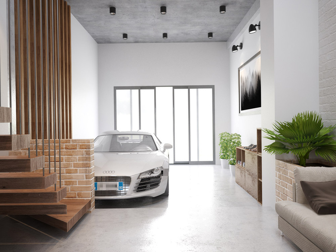 thiết kế nhà phong cách công nghiệp