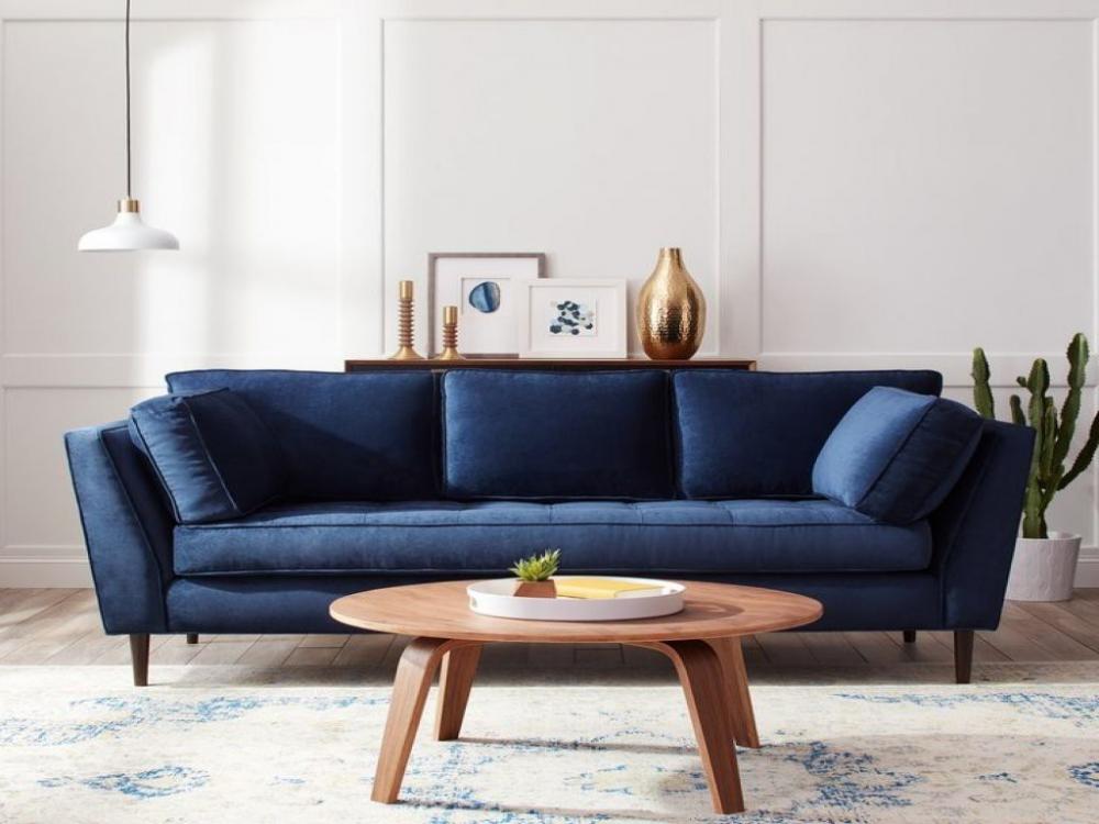 ghế sofa màu xanh navy