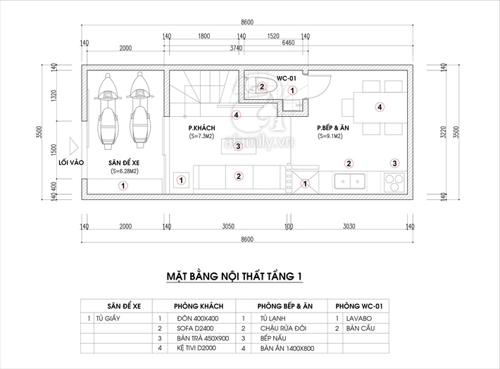 Tư vấn thiết kế nhà ống hẹp