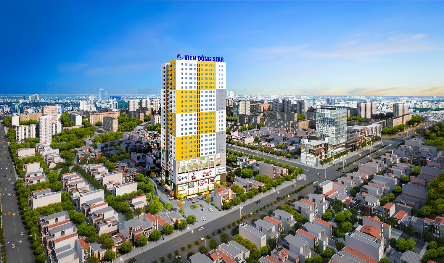 Phối cảnh tổng thể dự án Viễn Đông Star