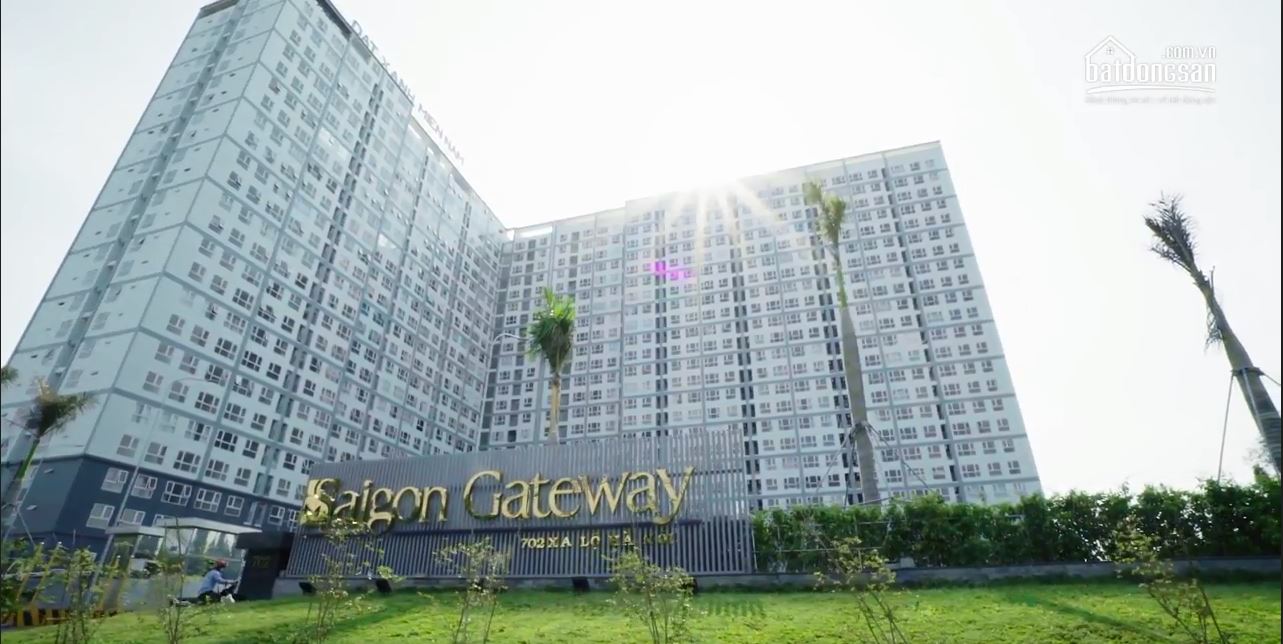 2 block của Saigon Gateway có dạng chữ L hướng ra đường Xa Lộ Hà Nội