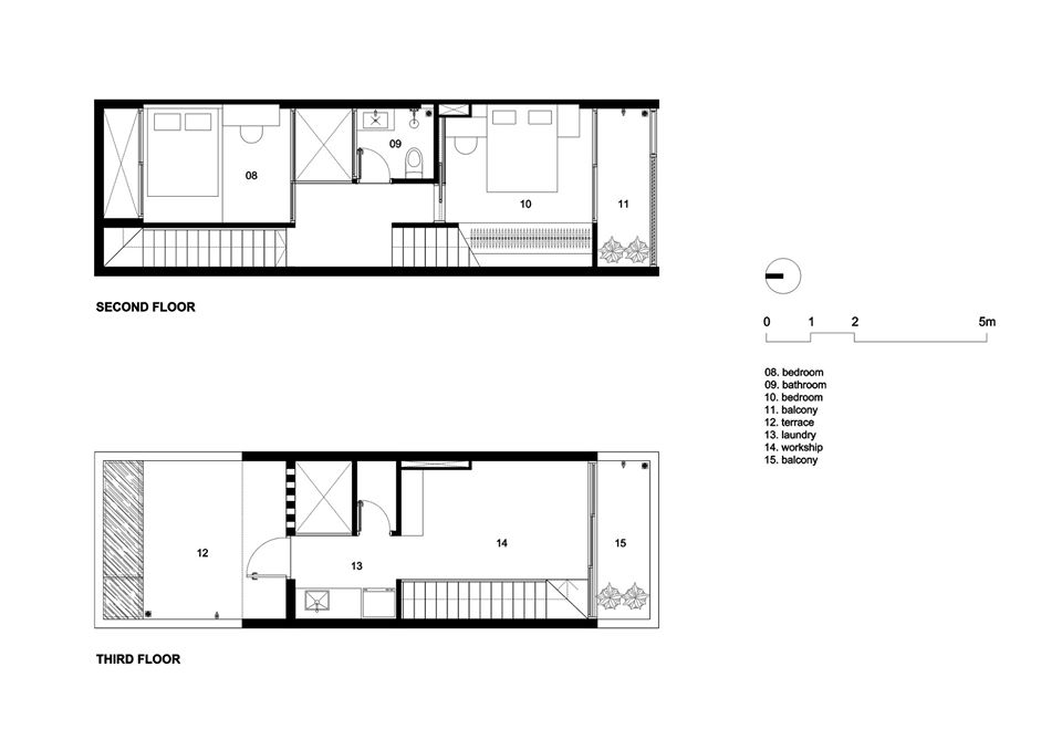 mặt bằng lầu 2, lầu 3