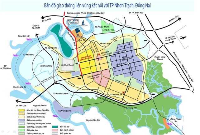 Bản đồ giao thông TP. Nhơn Trạch