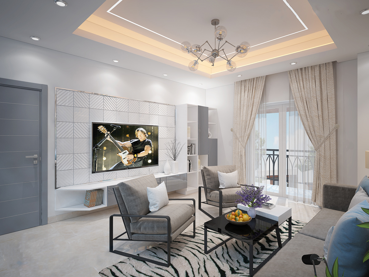 Mẫu thiết kế phòng khách hiện đại