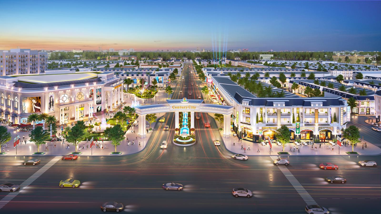 Một góc phối cảnh dự án Century City nằm trên mặt tiền đường ĐT 769