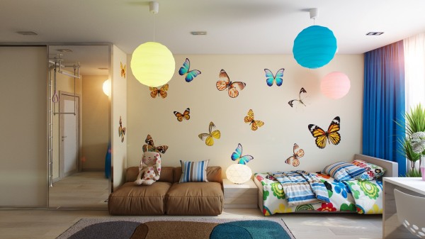 Butterfly theme bedroom