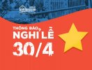                          Batdongsan.com.vn thông báo lịch nghỉ lễ 30/4 và 1/5                     