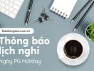                          Batdongsan.com.vn thông báo lịch nghỉ ngày PG Holiday                     